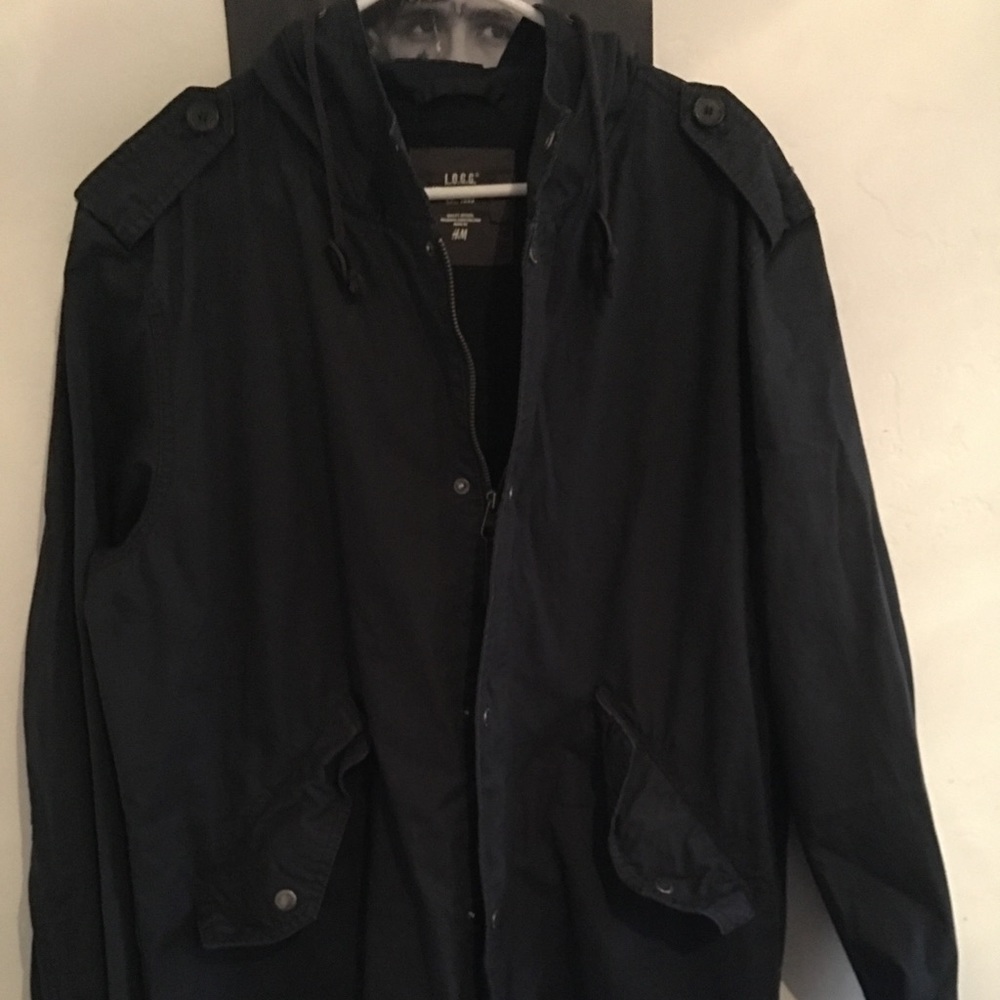 H&M Raincoat Trench Hoodie